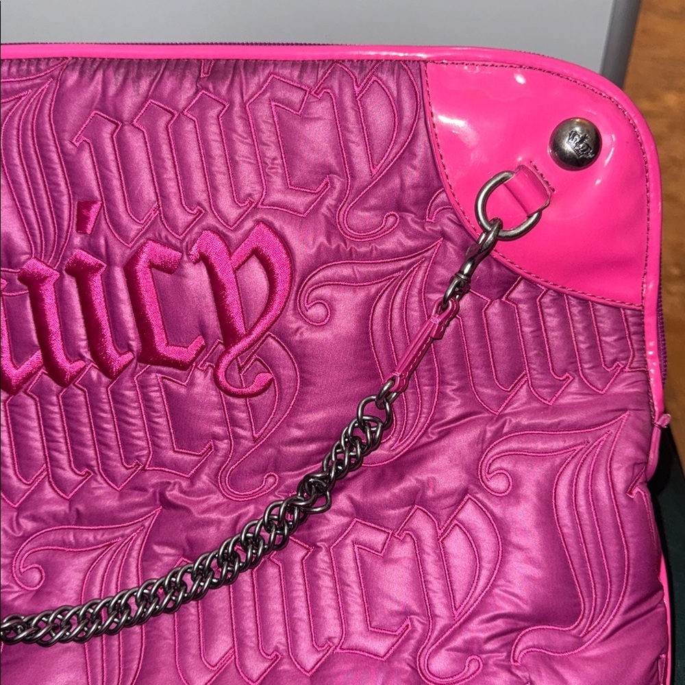 Y2K Rare Juicy Couture Laptop Bag in Pink - Picture 10 of 13